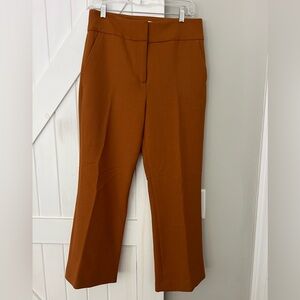 Rust wide straight leg cropped Trousers. Inseam27” waist29/30” hips 37”
